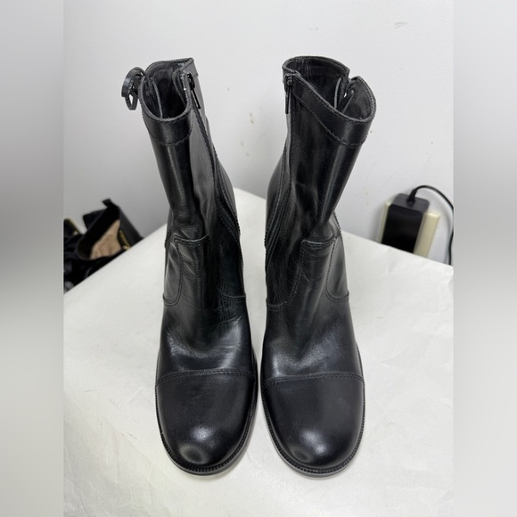 Classy Nine West Black Bredeo Ankle Boots sz 9 approx 4” heel Beautiful - Picture 11 of 13